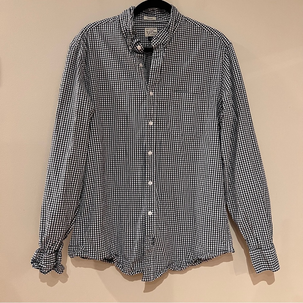J. Crew Classic Plaid Button Up Shirt